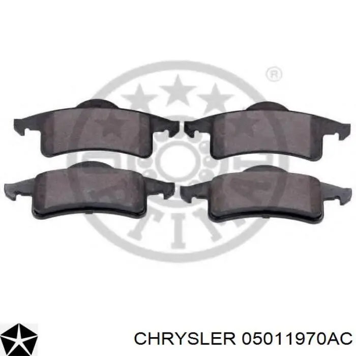 Купити 05011970AC Chrysler Задні колодки