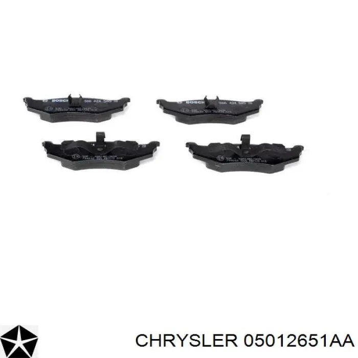 Колодки гальмові задні, дискові 05012651AA Chrysler