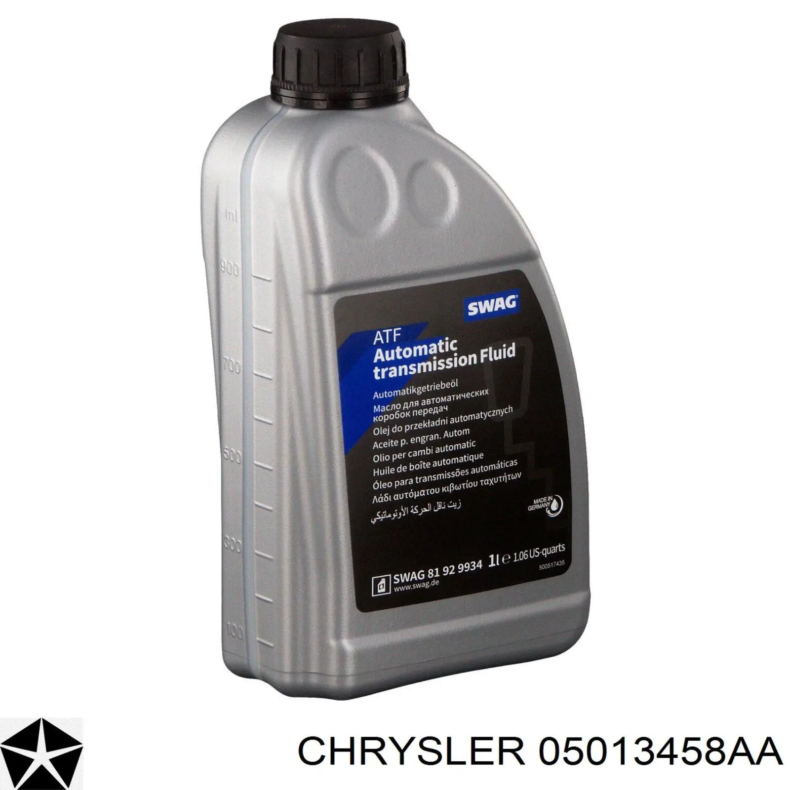 05013458AA Chrysler Масло для роздавальної коробки