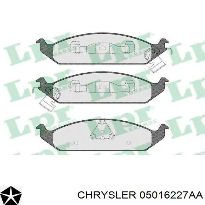 Гальмівні колодки Chrysler 05016227AA ціна, від 29.28 USD
