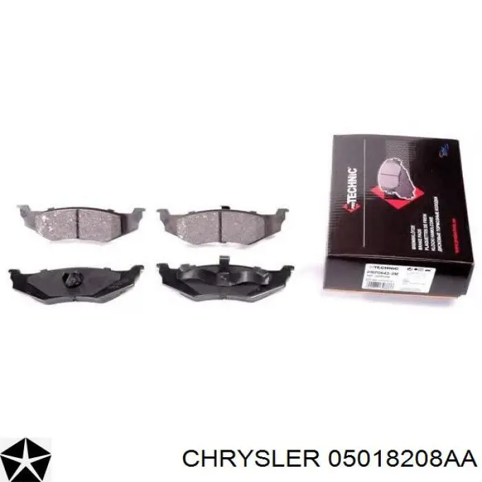 Задні гальмівні колодки Chrysler 05018208AA ціна, від 22.89 USD
