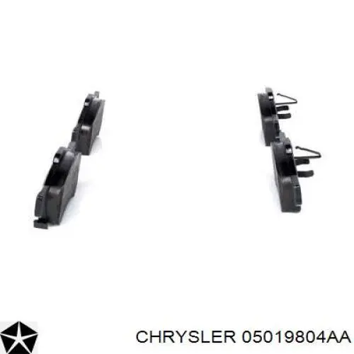 Тормозні колодки Chrysler 05019804AA