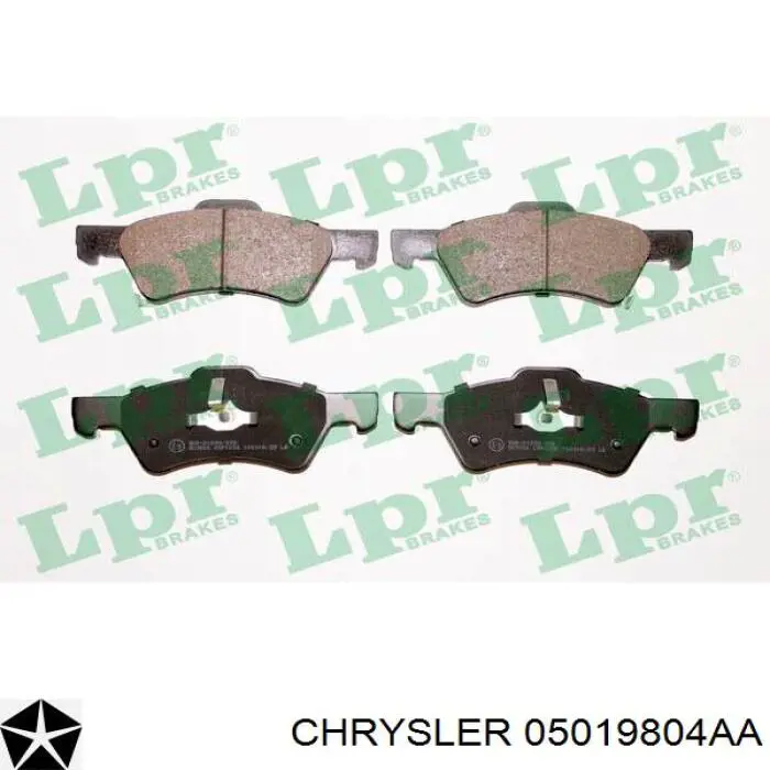Передні тормозні колодки 05019804AA Chrysler