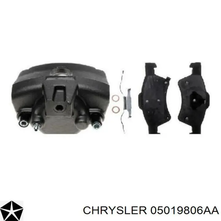 Супорт гальмівний передній лівий Chrysler 05019806AA ціна, від 60.18 USD