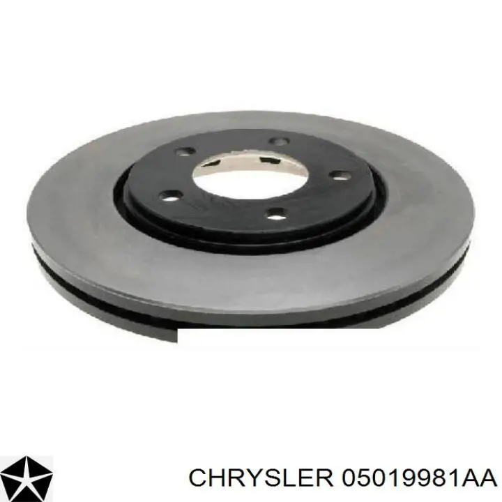 Диск переднього гальма Chrysler 05019981AA ціна, від 29.75 USD