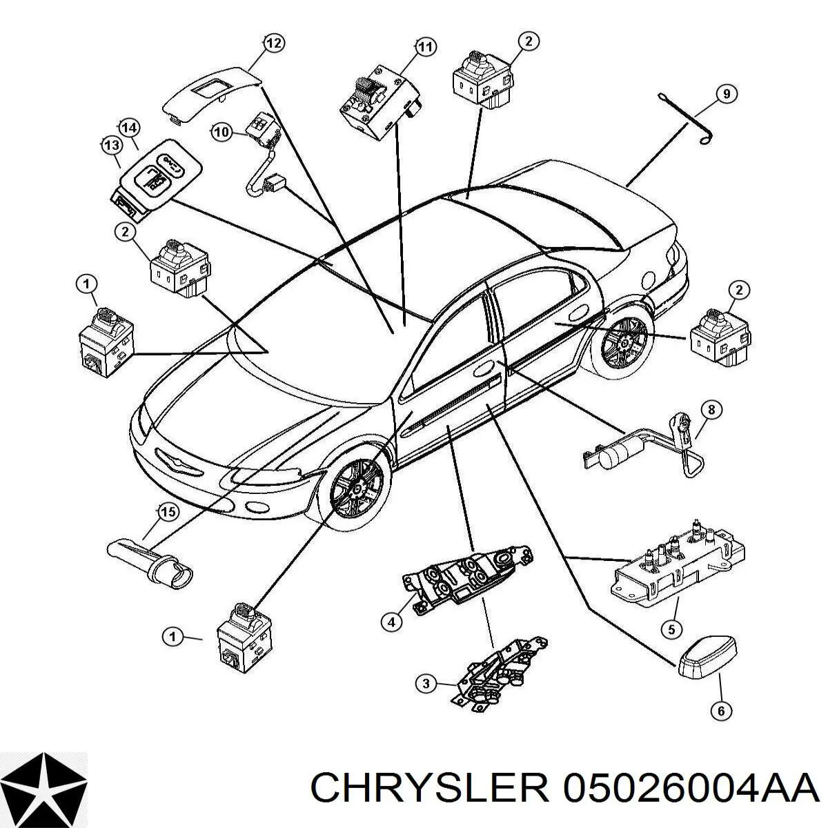  Chrysler 04760191AC ціна, від 31.67 USD