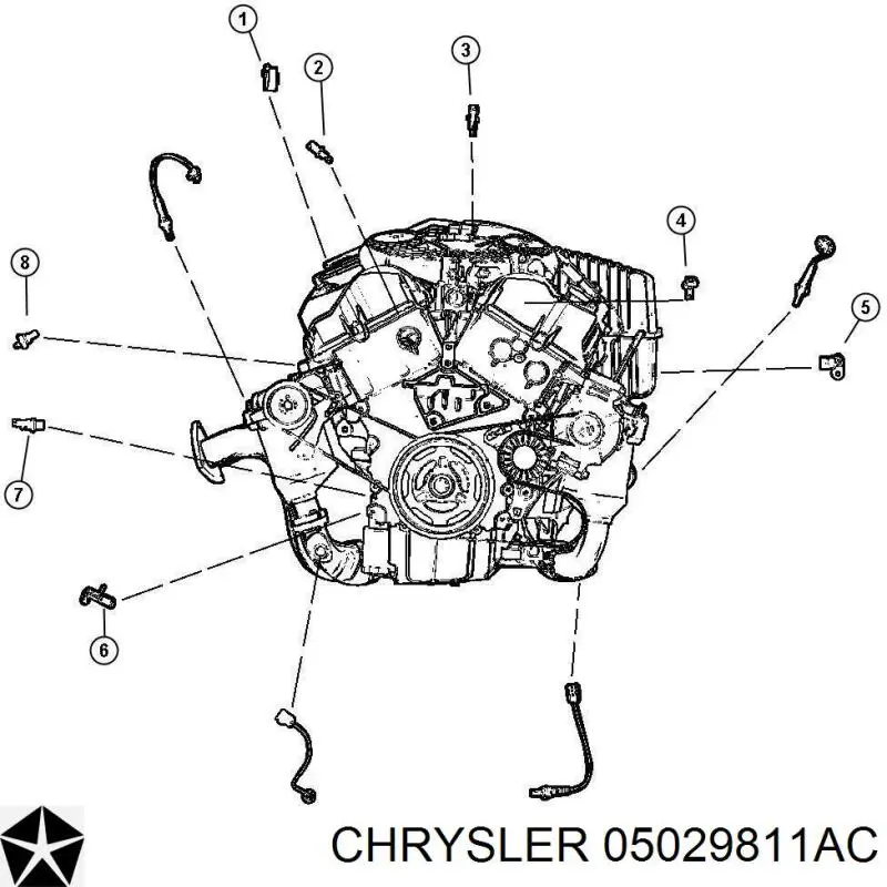 5029811AD Chrysler датчик положення (оборотів коленвалу)