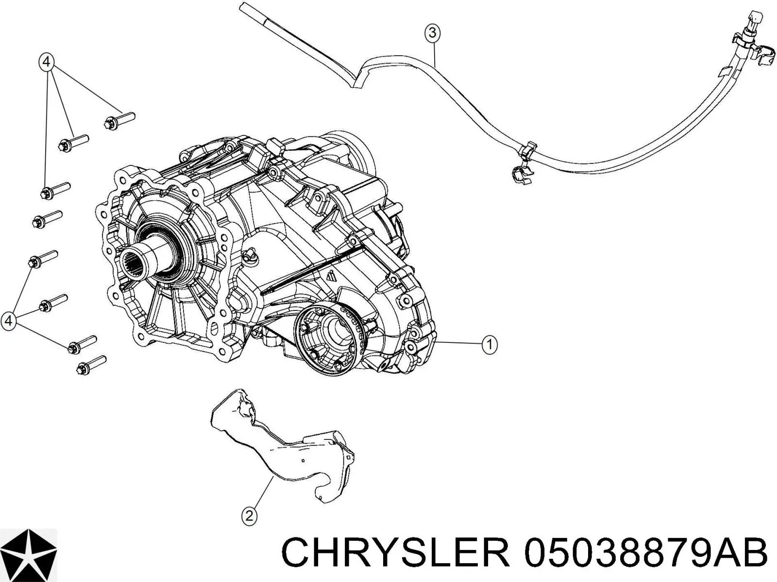 05038879AB Chrysler Раздатка (коробка роздавальна)