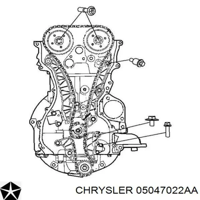05047022AA Chrysler зірка-шестерня розподільного валу двигуна,випускного