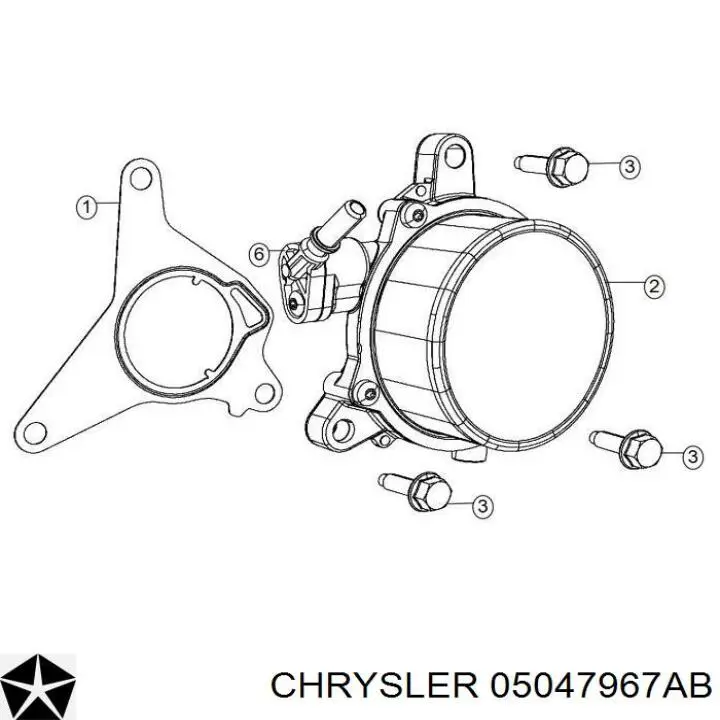 Насос повітряний Chrysler 200 (Крайслер 200)