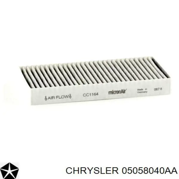 Купити 05058040AA Chrysler Фільтр салону вугільний