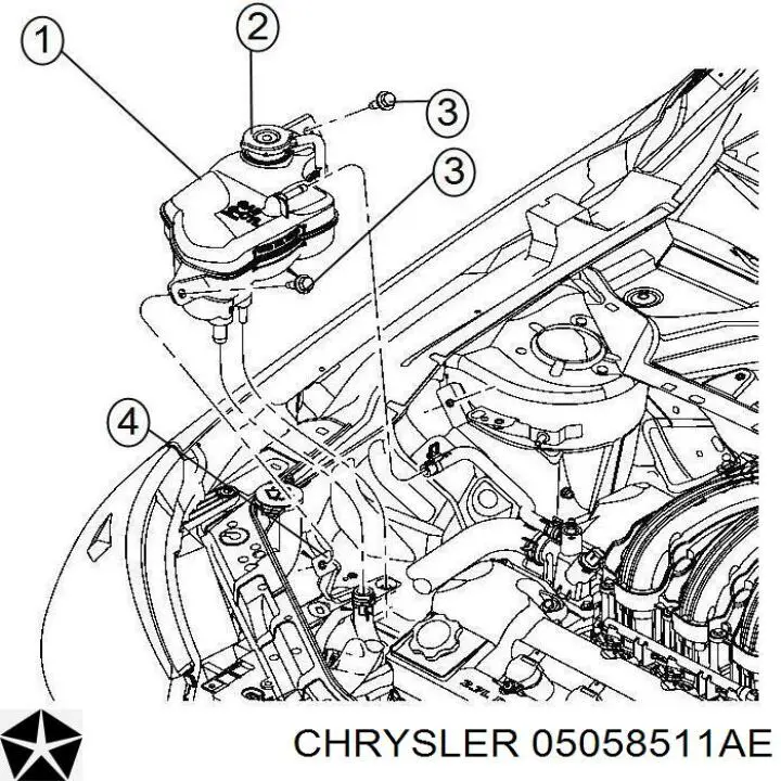 Бачок системи охолодження 3105ZB2 Polcar