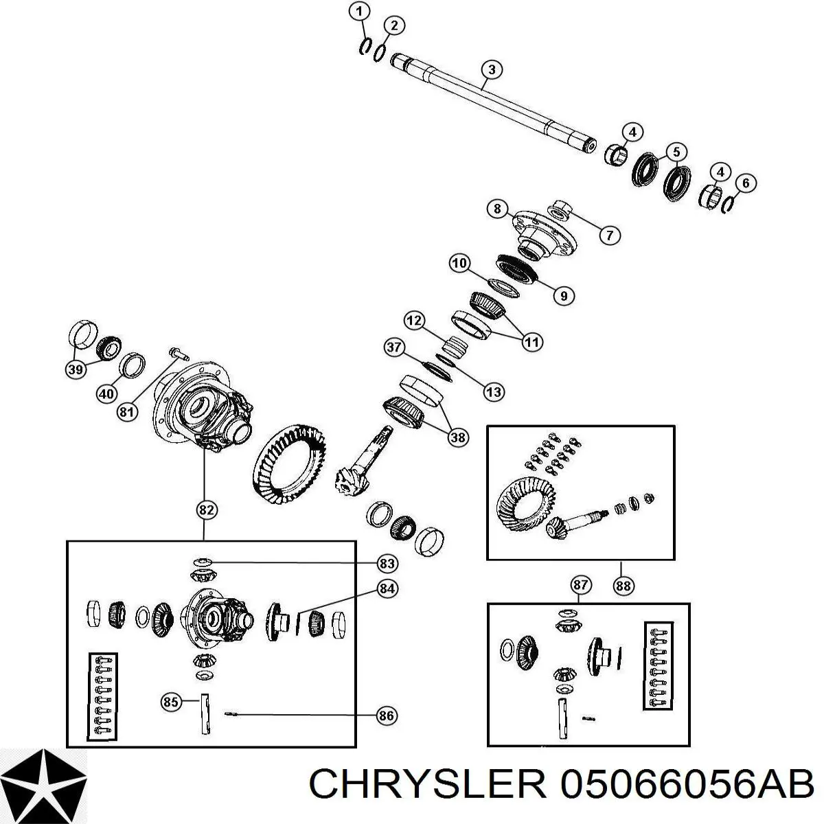  Chrysler 05066056AB ціна, від 43.80 USD