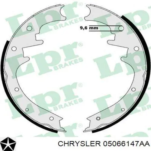 Колодки гальмові задні, барабанні Chrysler 05066147AA ціна, від 39.32 USD