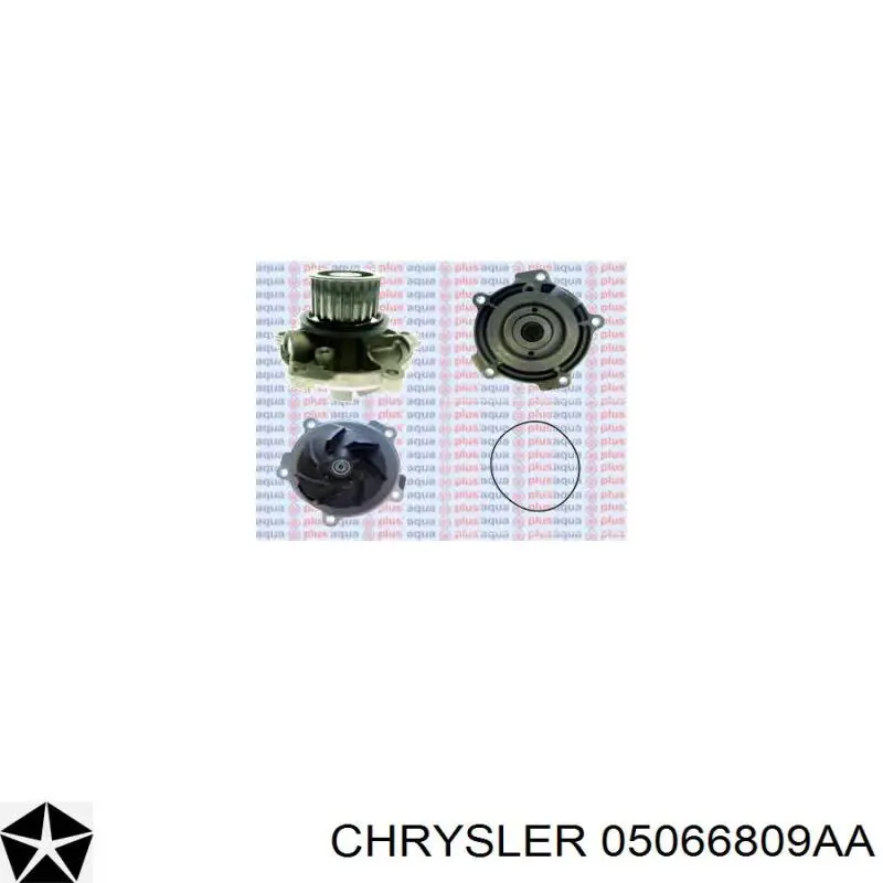 Помпа охолодження Chrysler 05066809AA ціна, від 55.00 USD