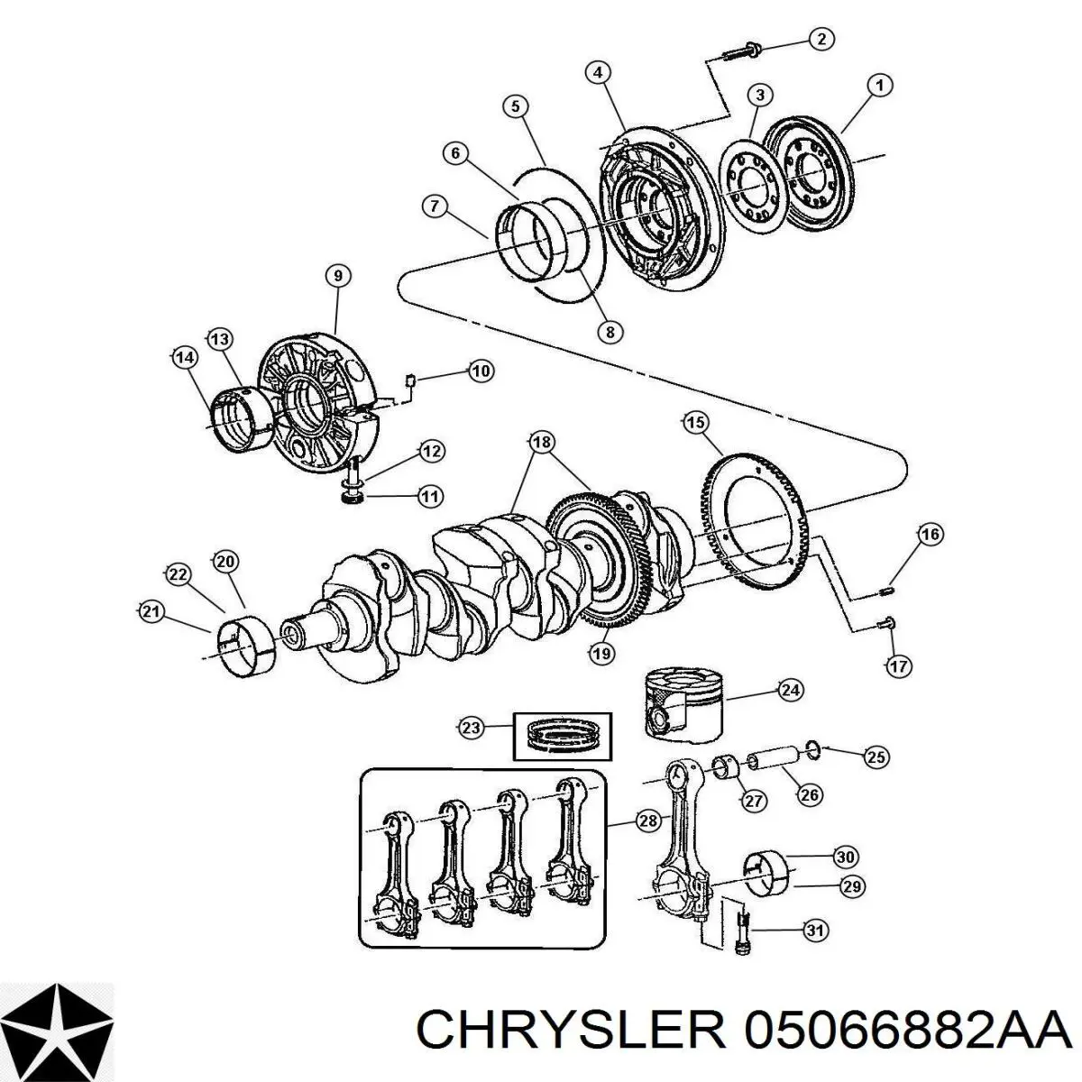 05066882AA Chrysler датчик положення розподільного