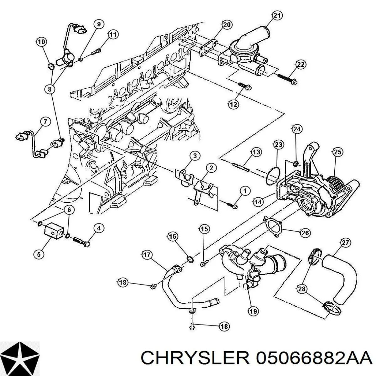 Датчик фаз Chrysler 05066882AA ціна, від 35.22 USD
