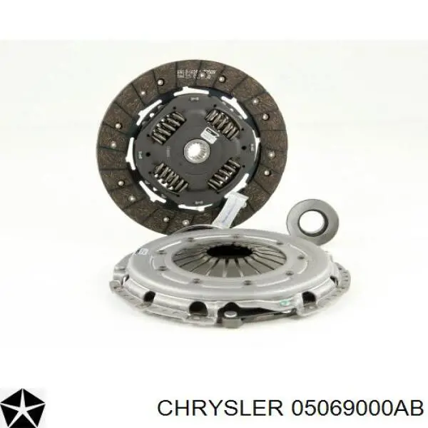 Купити 05069000AB Chrysler Комплект зчеплення (диск, корзина, підшипник)
