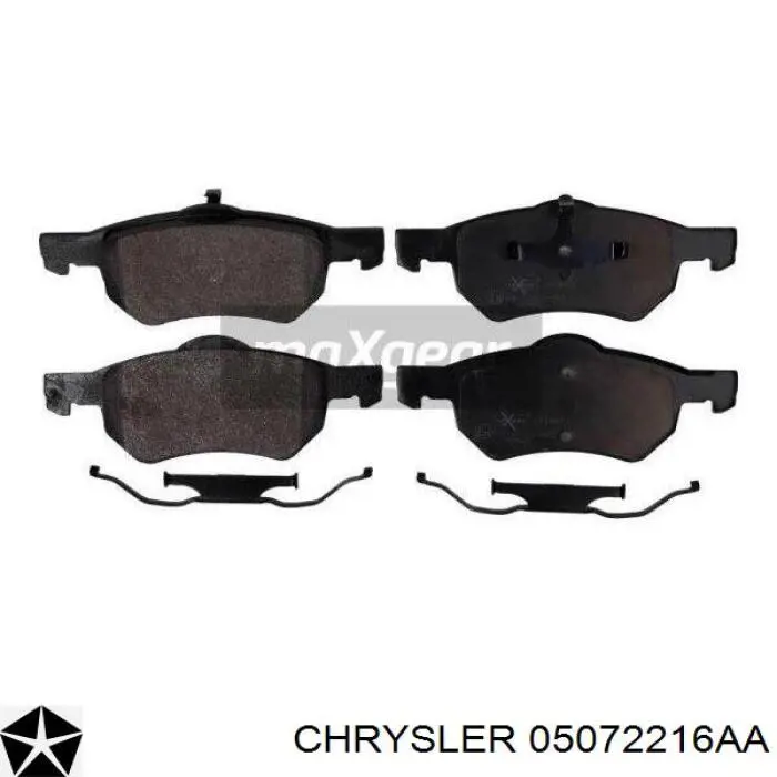 Гальмівні колодки Chrysler 05072216AA ціна, від 36.79 USD