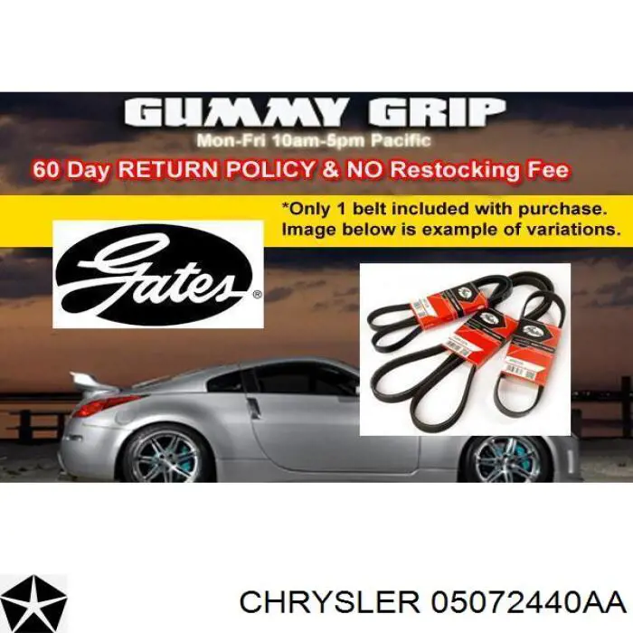 Натягувач приводного ременя Chrysler 05072440AA ціна, від 46.39 USD