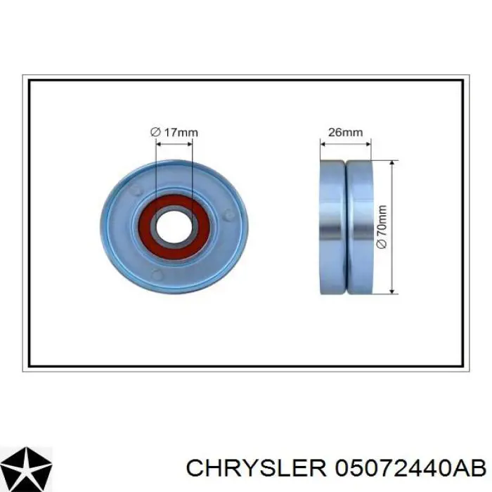 Натягувач приводного ременя Chrysler 68211445AA