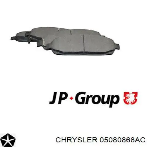 Гальмівні колодки Chrysler 05080868AC ціна, від 32.48 USD