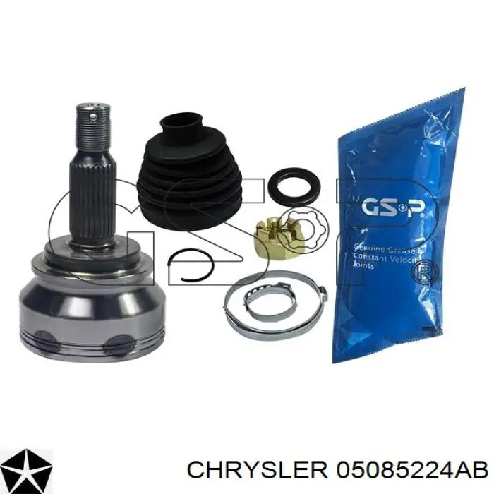 Піввісь (привід) передня, ліва 05085224AB Chrysler