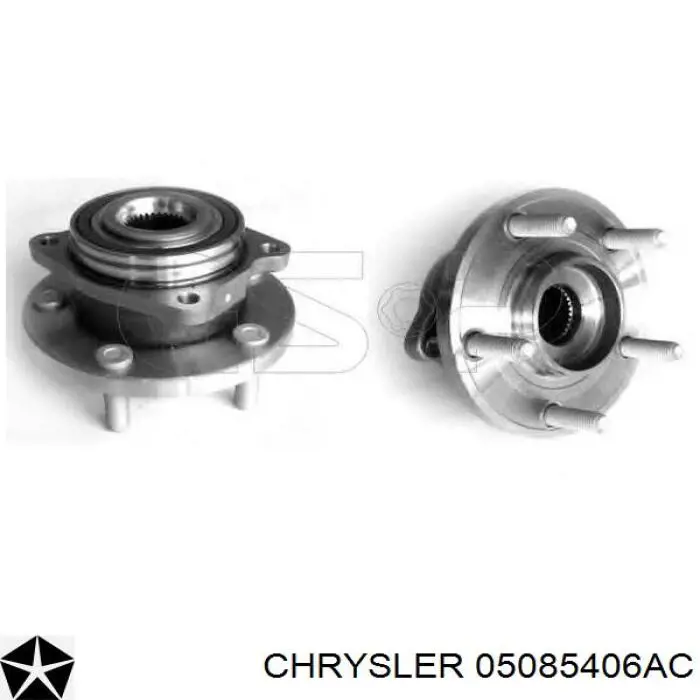 Купити 05085406AC Chrysler Маточини передніх коліс