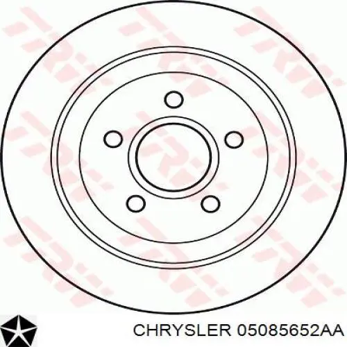 Купити 05085652AA Chrysler Диск заднього гальма