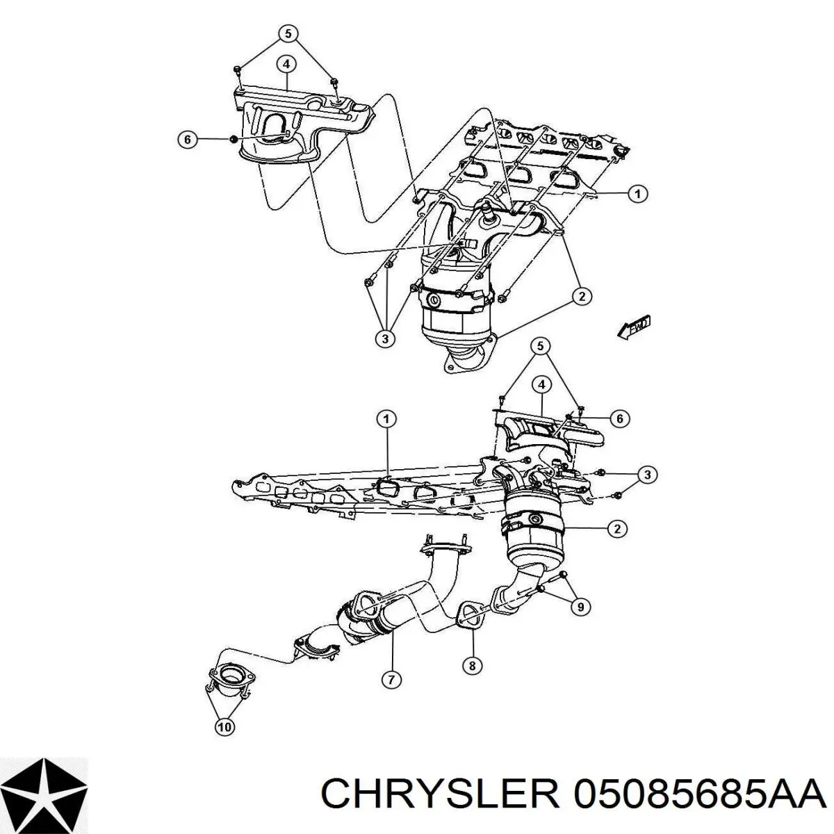  Chrysler 05085685AA ціна, від 8.14 USD