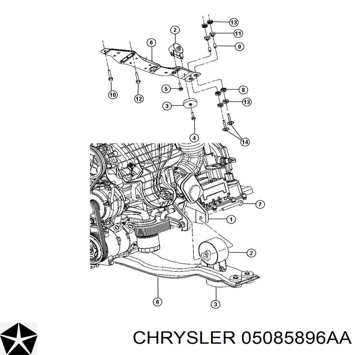  Chrysler 05085896AA ціна, від 12.67 USD