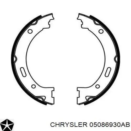 Купити 05086930AB Chrysler Гальмівні колодки гальма стоянки