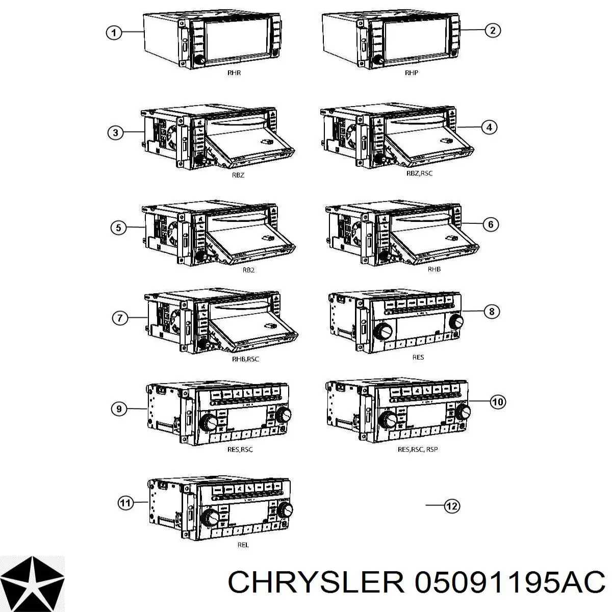  Chrysler 05091195AC ціна, від 18.70 USD