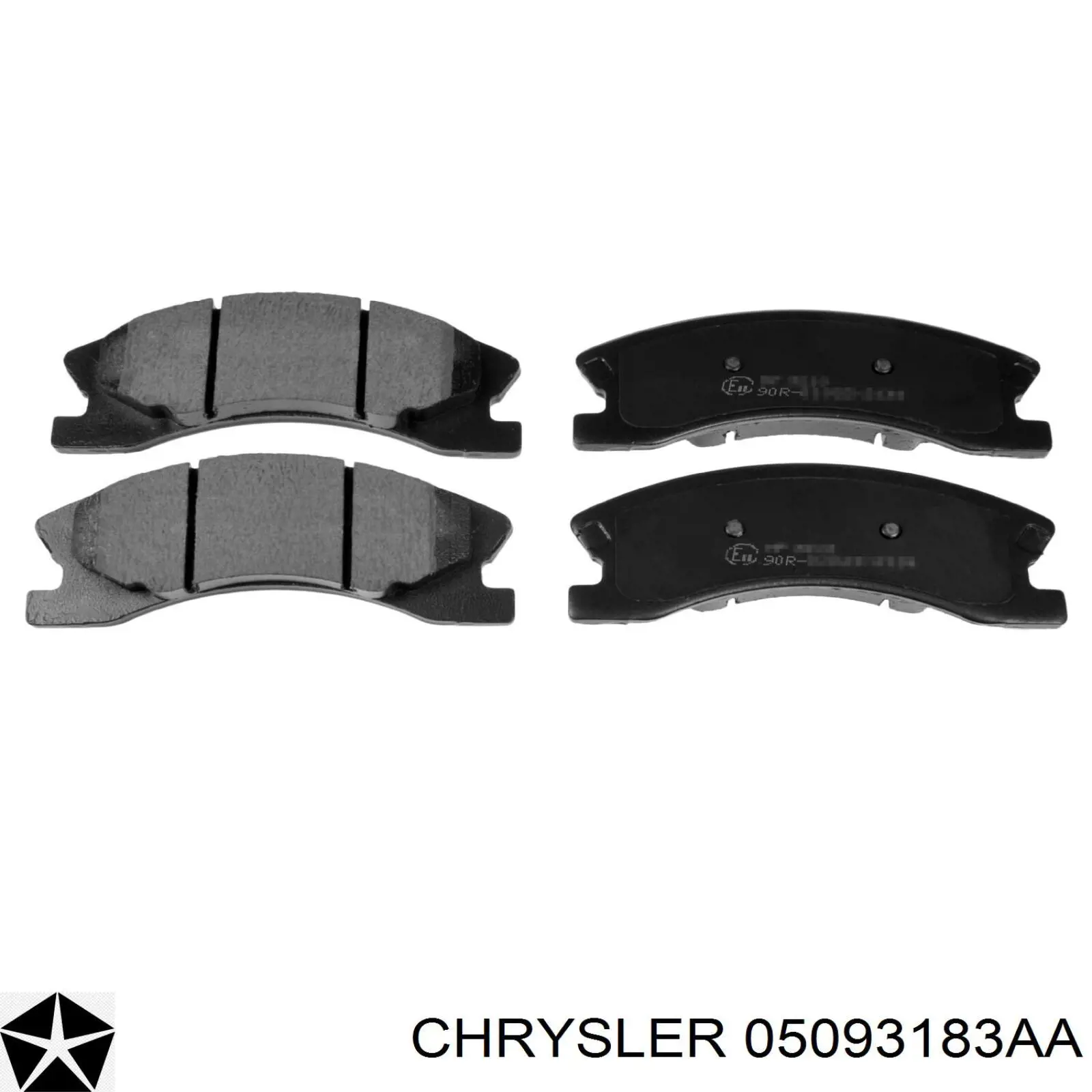 05093183AA Chrysler Передні гальмівні колодки