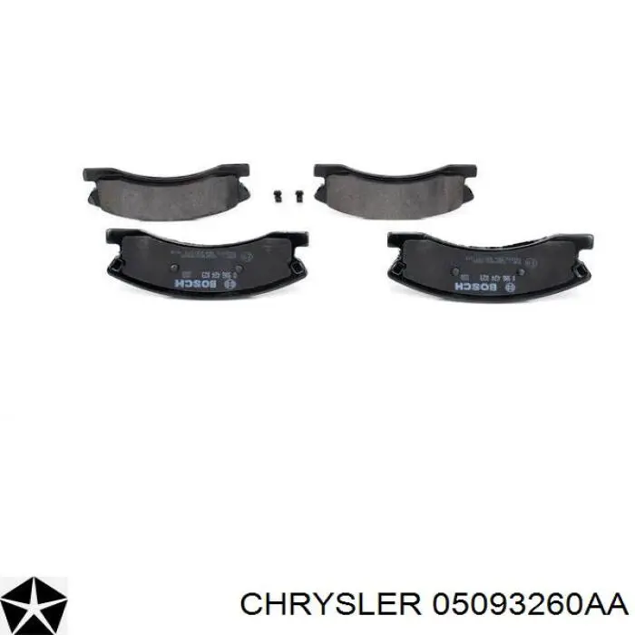 05093260AA Chrysler Передні гальмівні колодки