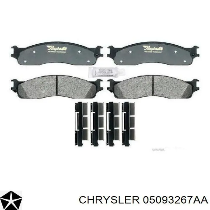 Купити 05093267AA Chrysler Колодки гальмівні передні, дискові