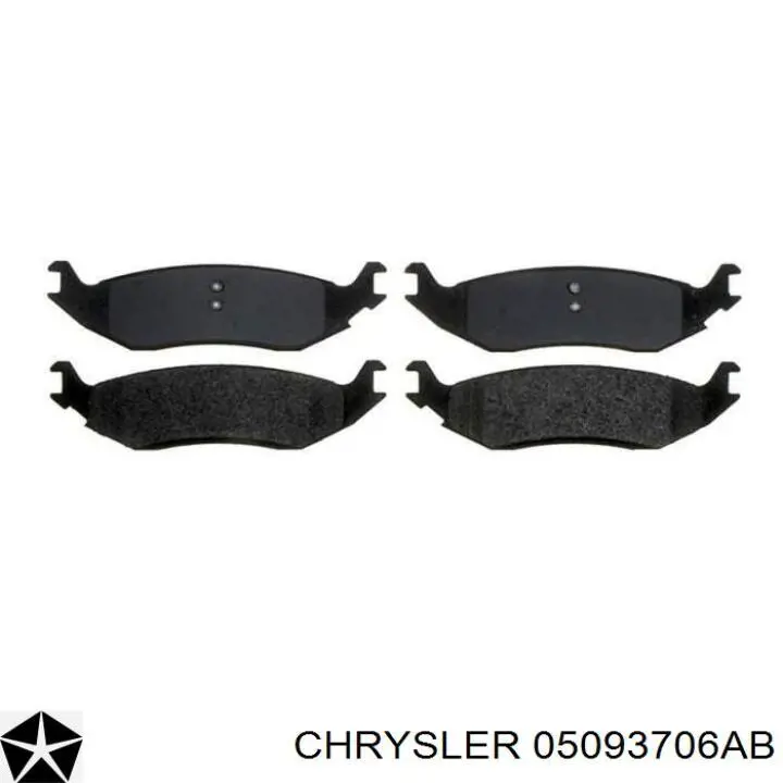 Купити 05093706AB Chrysler Задні колодки