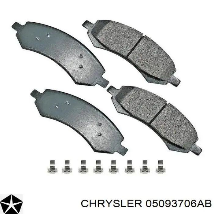 Задні гальмівні колодки Chrysler 05093706AB ціна, від 23.59 USD