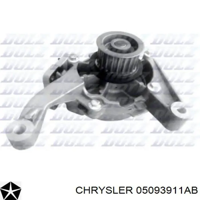 Помпа водяна (насос) охолодження, в зборі з корпусом 05093911AB Chrysler