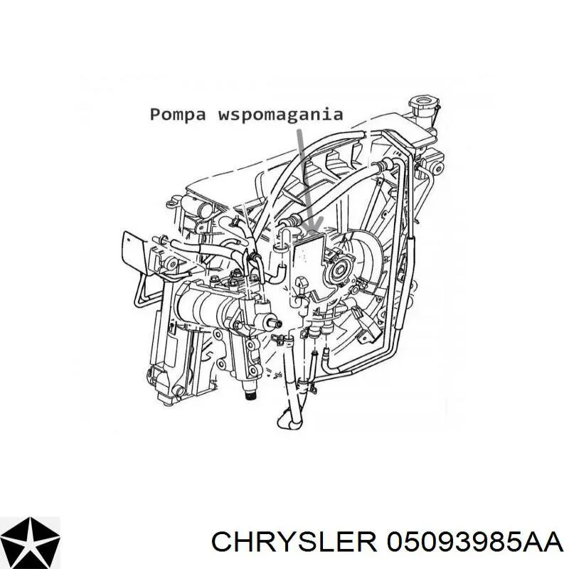 05093985AA Chrysler Насос гідропідсилювача