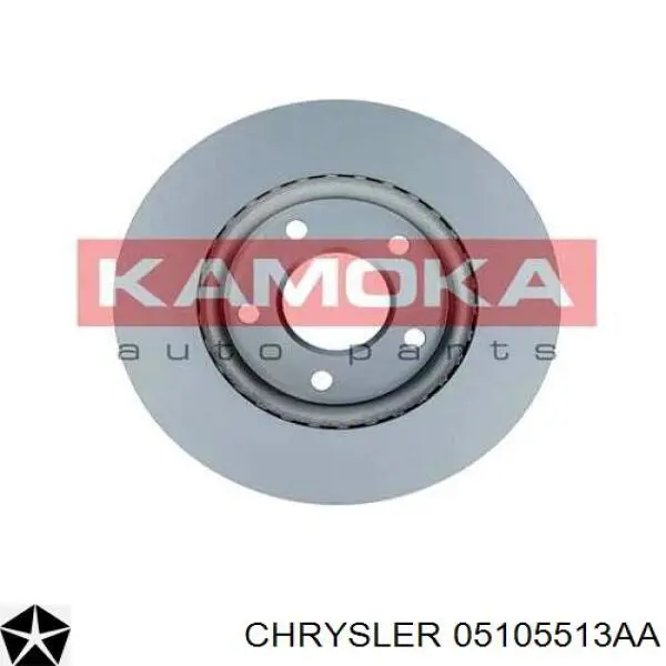 Диск переднього гальма Chrysler 05105513AA ціна, від 37.22 USD