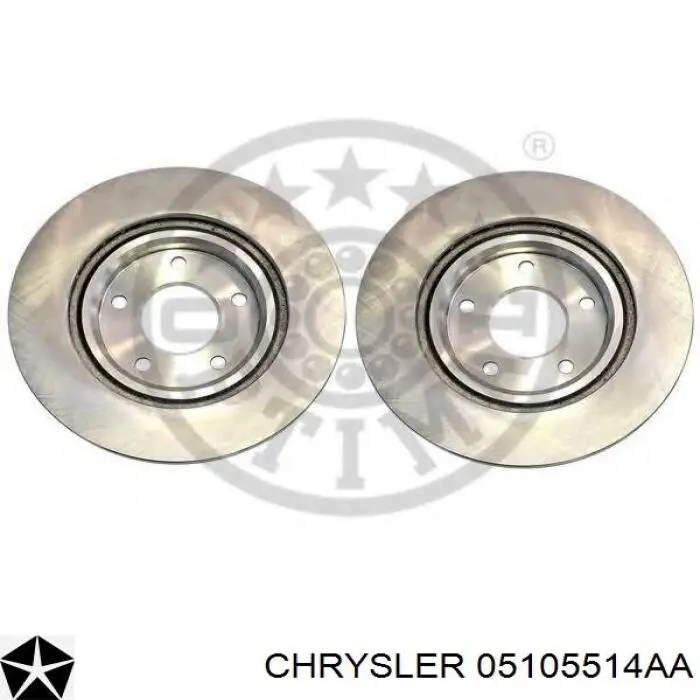 Гальмівні диски передні 05105514AA Chrysler