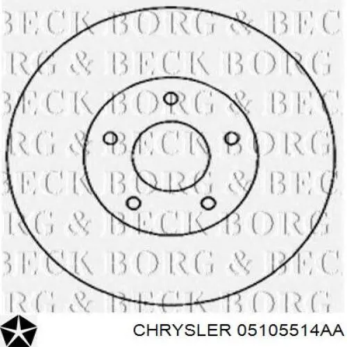 Купити 05105514AA Chrysler Ротор гальмівний