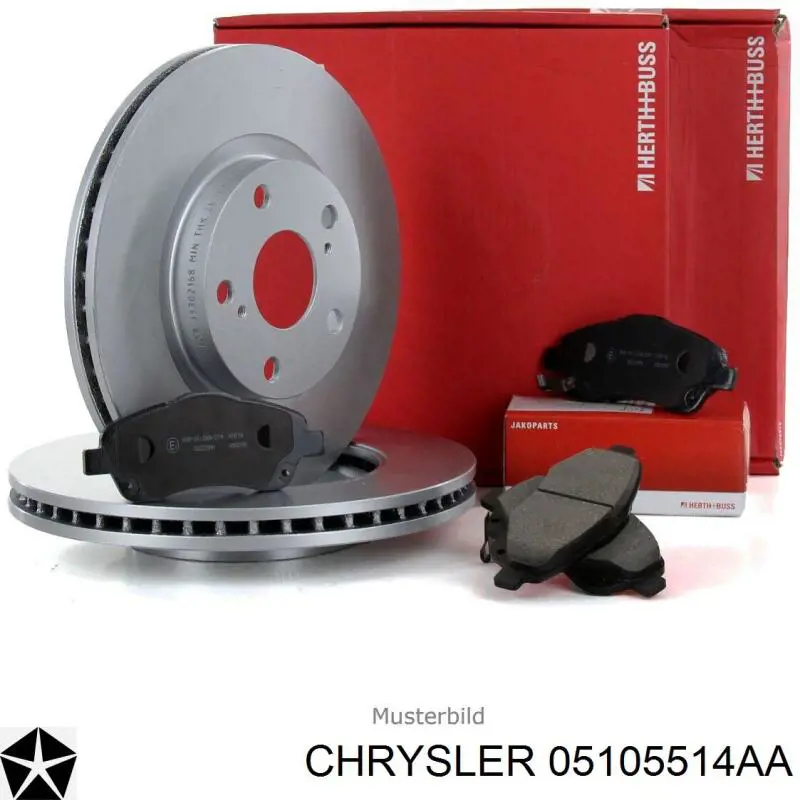 Диск переднього гальма Chrysler 05105514AA ціна, від 46.47 USD