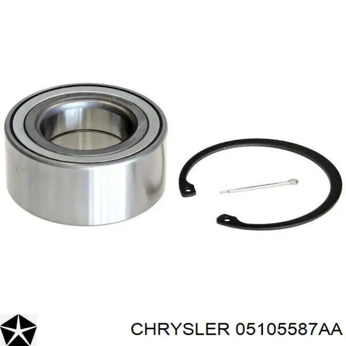 Комплект підшипник маточини передньої Chrysler 05105587AA ціна, від 26.27 USD