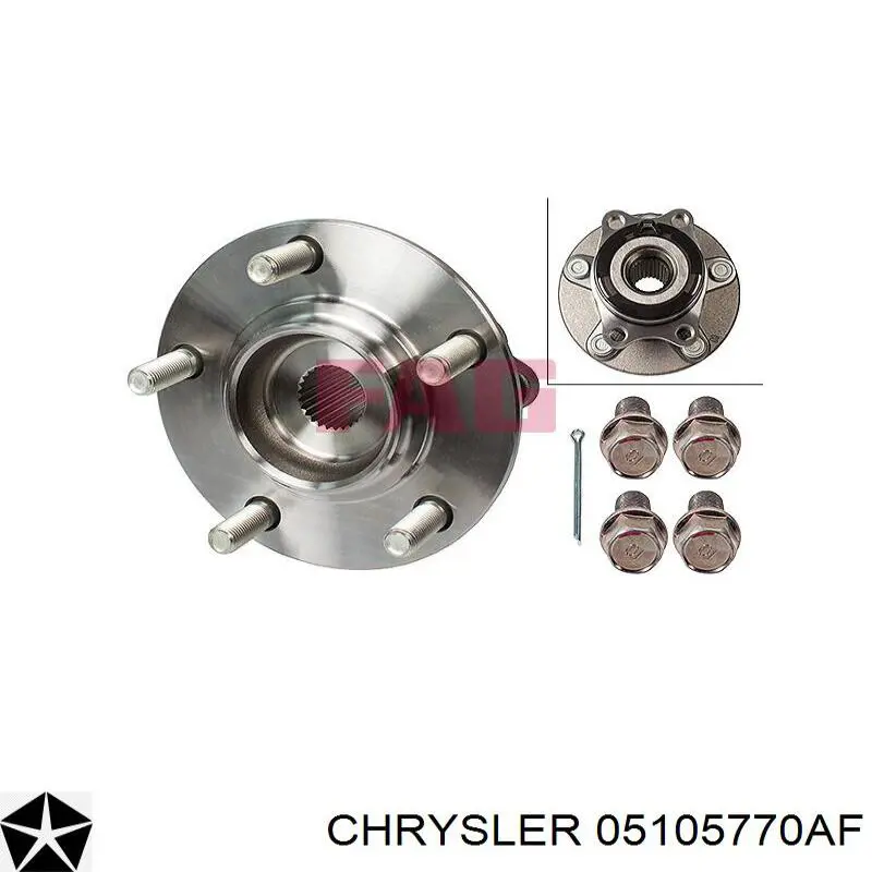 Купити 05105770AF Chrysler Підшипник ступиці колеса