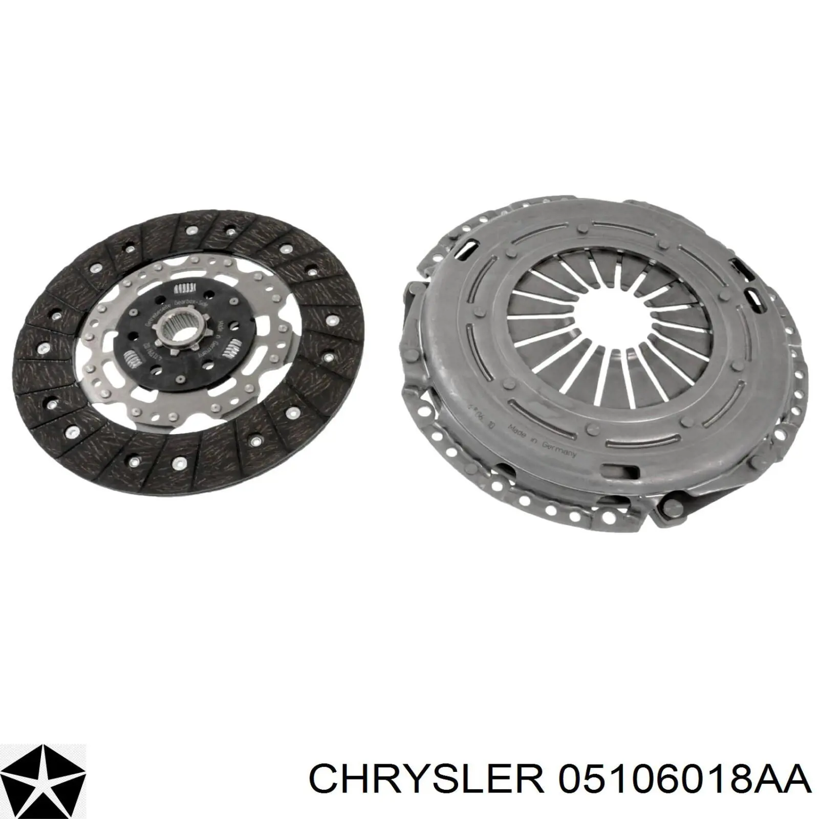 05106018AA Chrysler комплект зчеплення (3 частини)