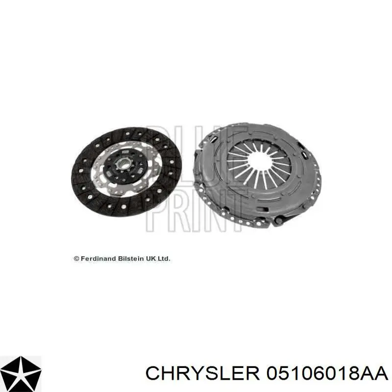 Купити 05106018AA Chrysler Комплект зчеплення (диск, корзина, підшипник)
