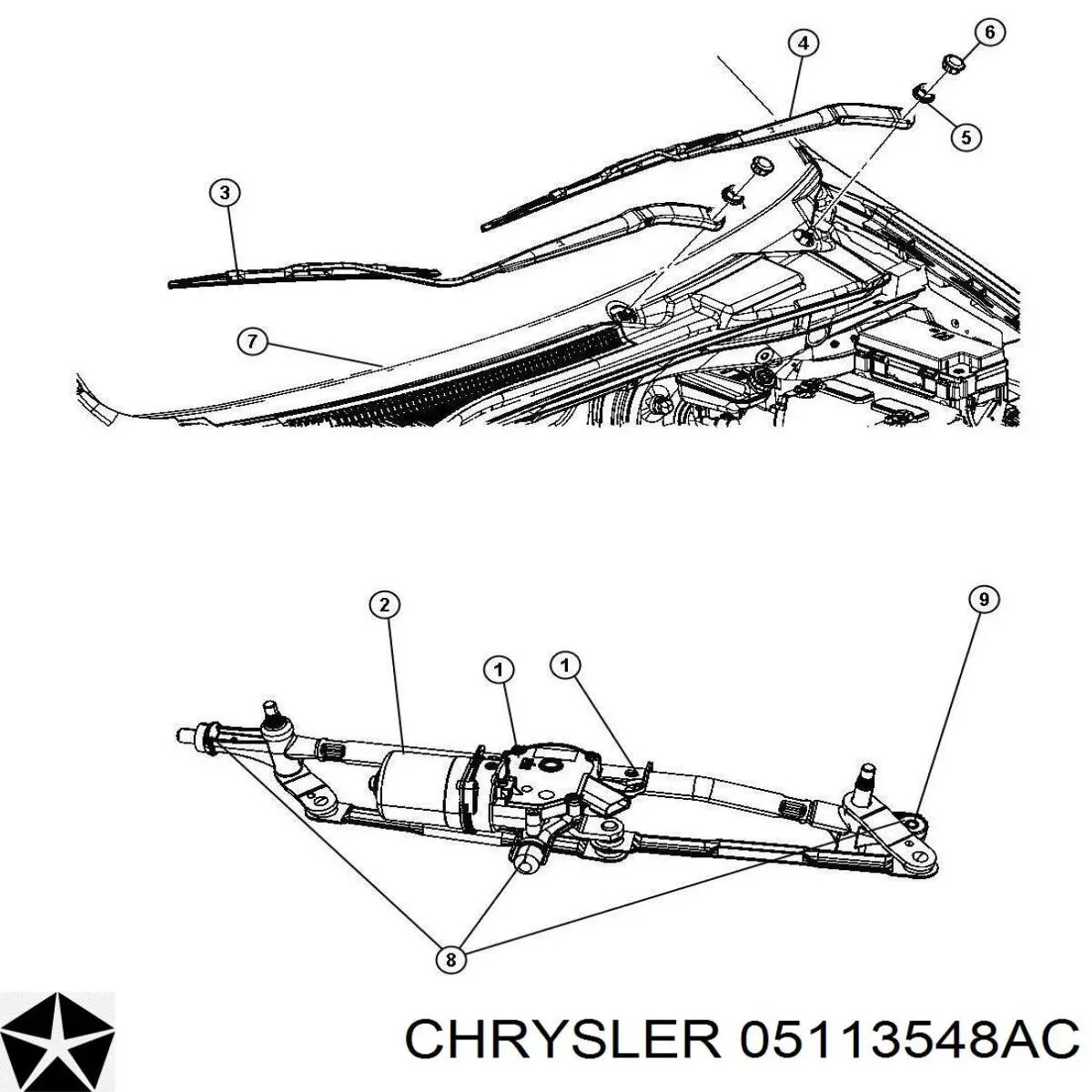  Chrysler 05113548AC ціна, від 200.84 USD