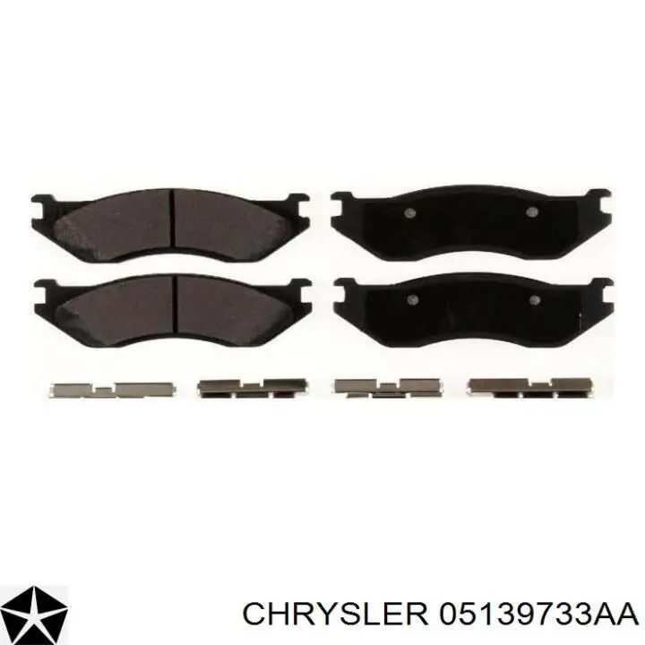 05139733AA Chrysler Передні гальмівні колодки